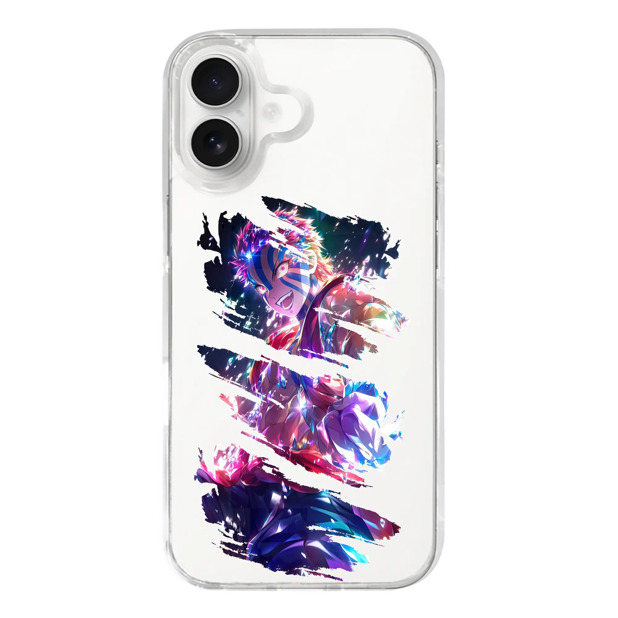 鬼滅の刃 グッズ,猗窩座 - iPhone 17シリーズ 透明スマホケース – 薄型・耐衝撃・精密フィット保護カバー